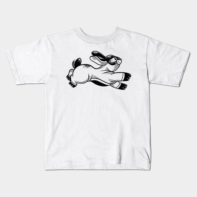 Rabbit Kids T-Shirt by Adorline